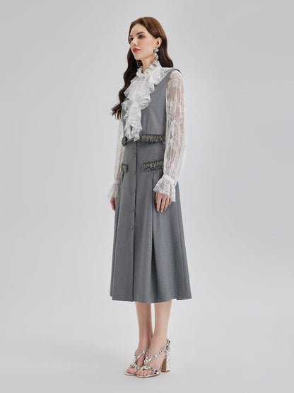 Zahmetsiz Şıklık İpek Dantel Bluz