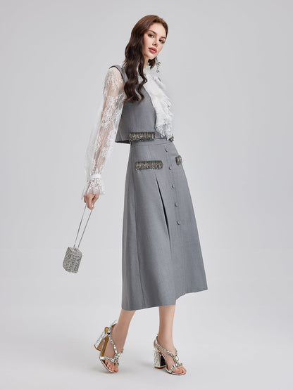 Zahmetsiz Şıklık İpek Dantel Bluz