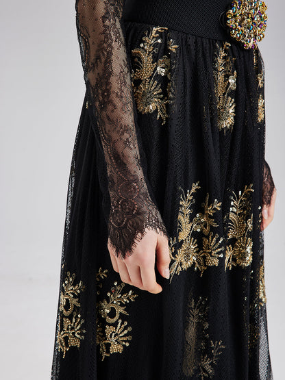 Şık Dantel İşlemeli Bluz