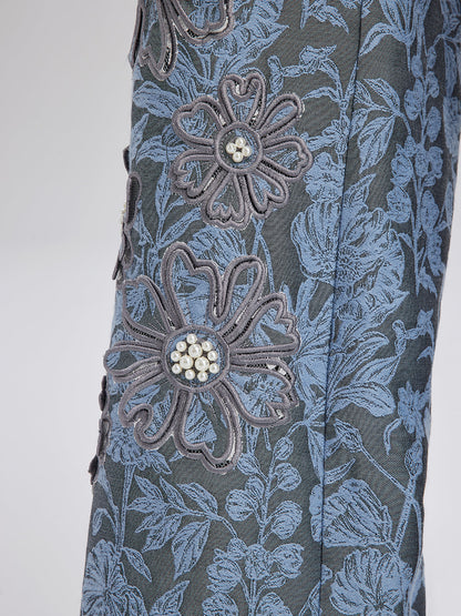 Jakar Lazer Kesim Taşlı Pantolon