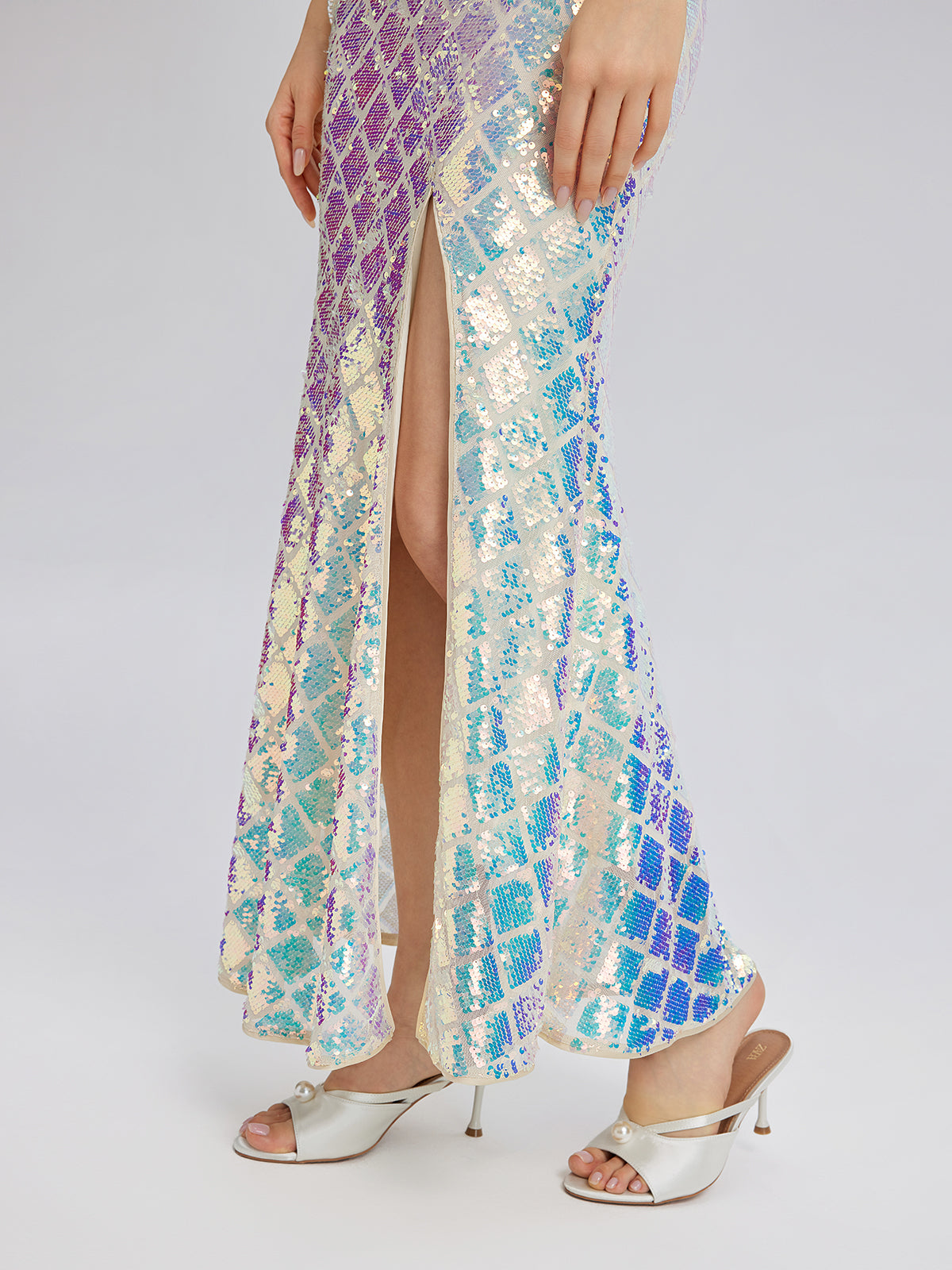 Yanar Döner Pullu Yırtmaçlı Balık Etek