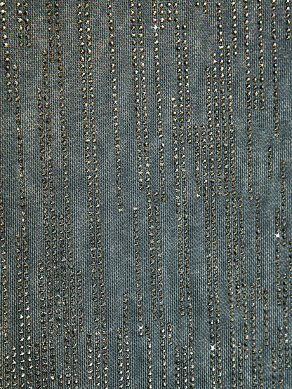 Kot Görünümlü Taşlı Kısa Kapüşonlu Üst