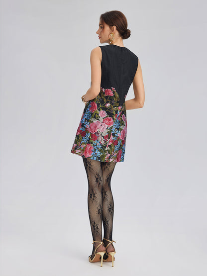 Sınırlı Üretim El Yapımı 3 Boyutlu Boncuklu Çiçekli Elbise