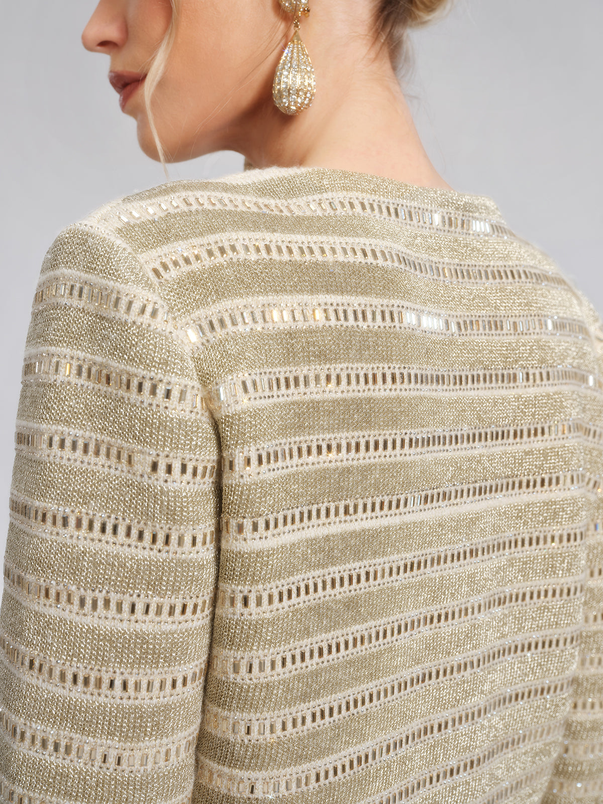 Taşlı Tüylü Ceket