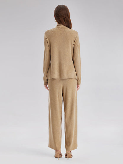 Birinci Sınıf Kaşmir Çapraz Yaka Kruvaze Bluz