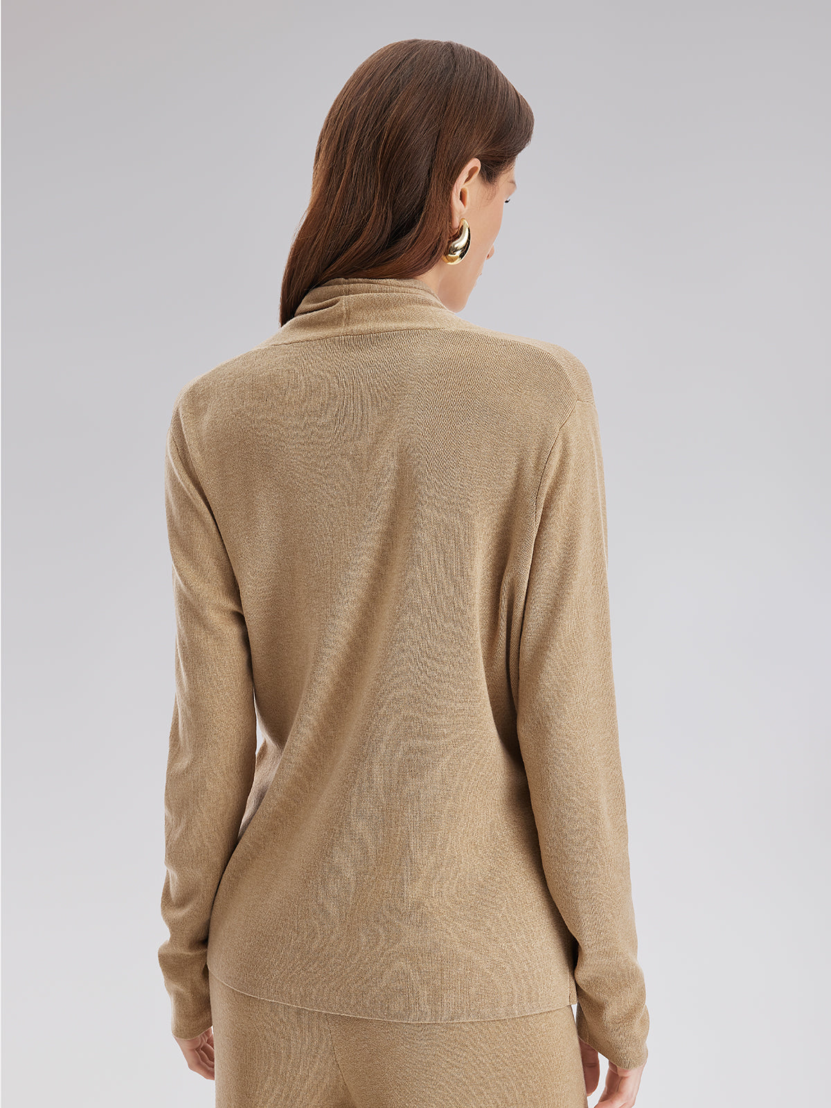 Birinci Sınıf Kaşmir Çapraz Yaka Kruvaze Bluz