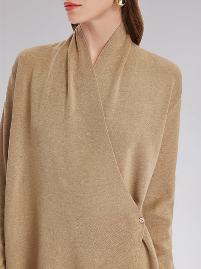 Birinci Sınıf Kaşmir Çapraz Yaka Kruvaze Bluz