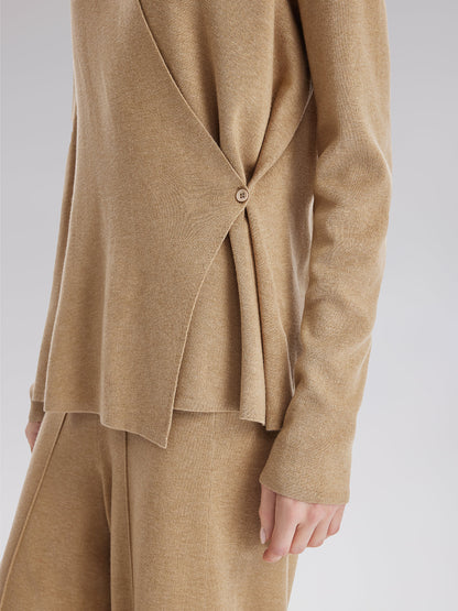 Birinci Sınıf Kaşmir Çapraz Yaka Kruvaze Bluz