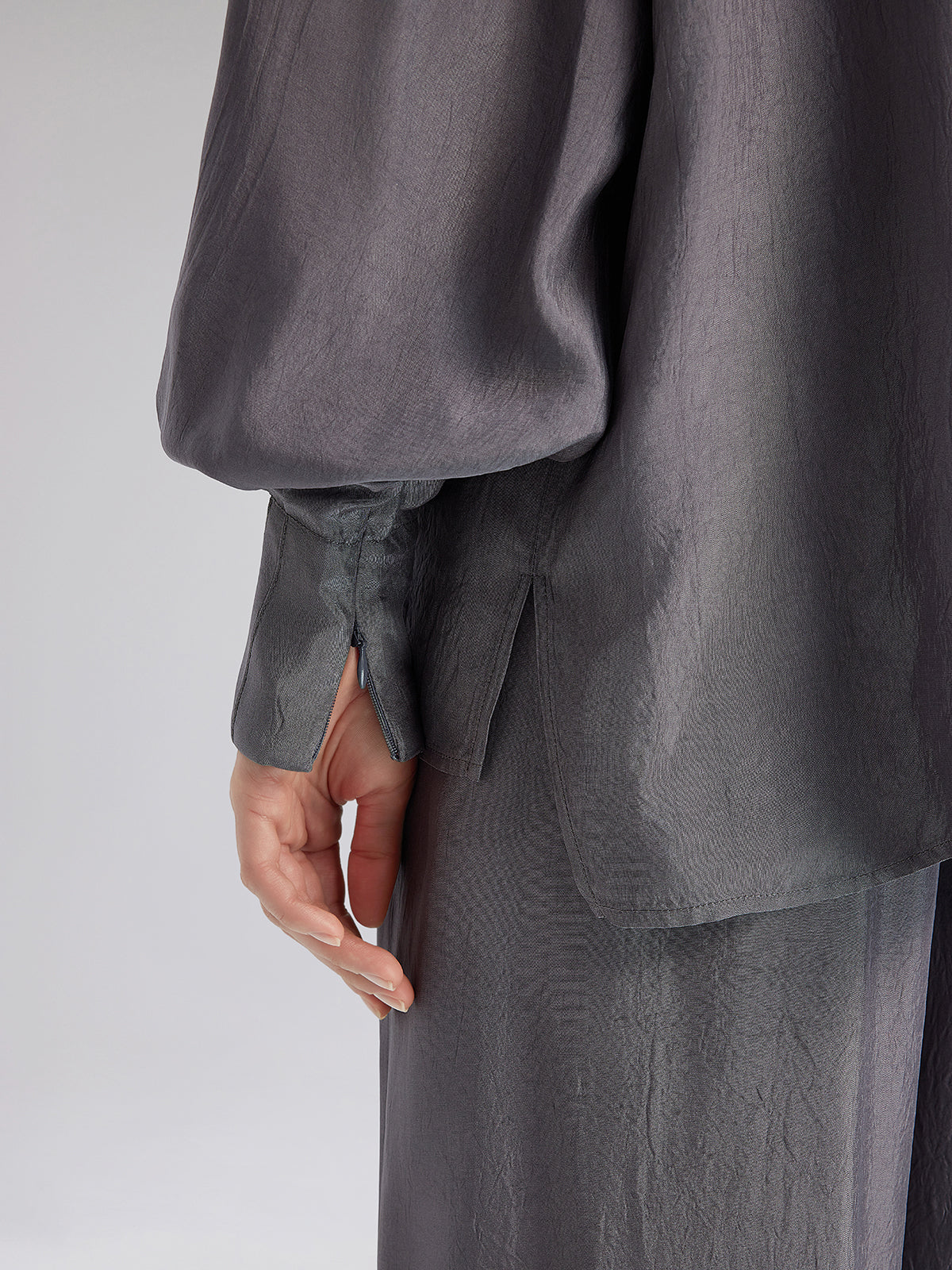 El Yapımı Taşlı Kapüşonlu Sweatshirt