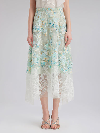 Dantel Pencereli Etek