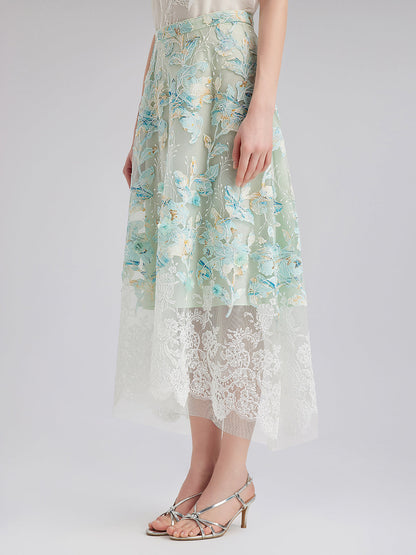 Dantel Pencereli Etek