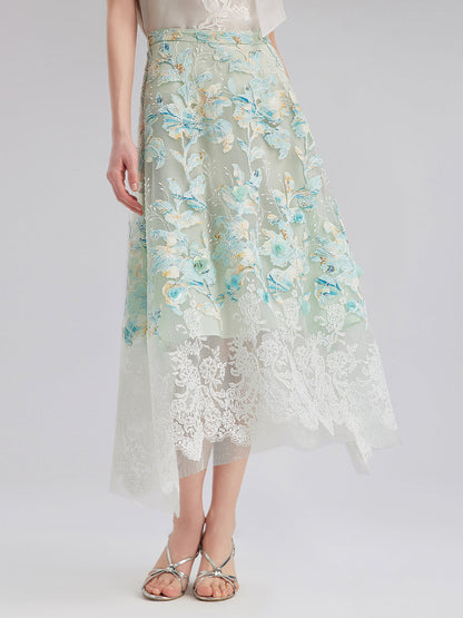 Dantel Pencereli Etek