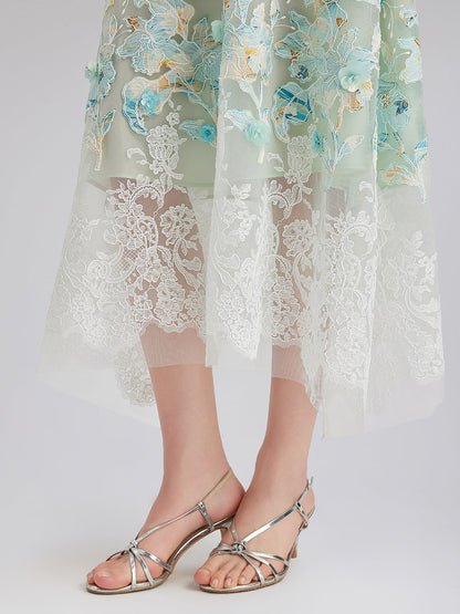 Dantel Pencereli Etek