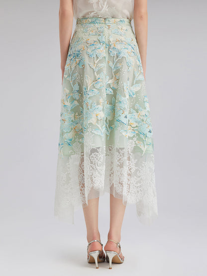 Dantel Pencereli Etek