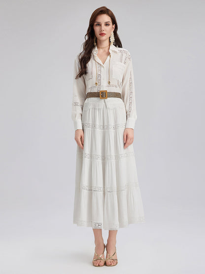 Bohem Dantelli Kloş Etek