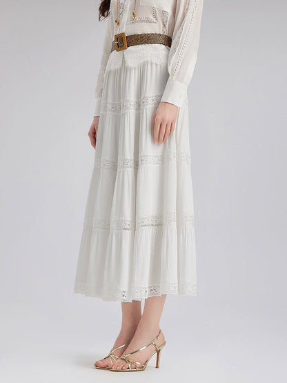 Bohem Dantelli Kloş Etek