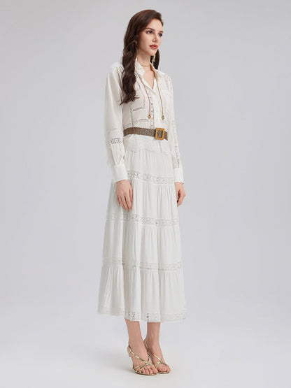 Bohem Dantelli Kloş Etek