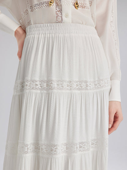 Bohem Dantelli Kloş Etek