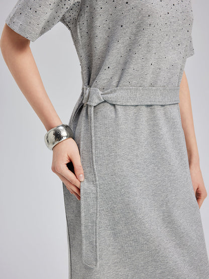 Taşlı Günlük Elbise