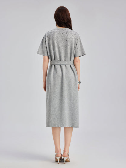 Taşlı Günlük Elbise