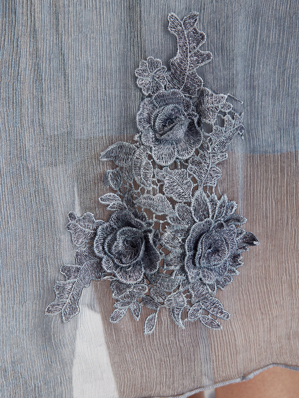 Şık 3 Boyutlu Dantel Boyamalı İpek Etek