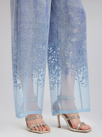 Özel Kot Efektli Renk Geçişli Lastikli Pantolon