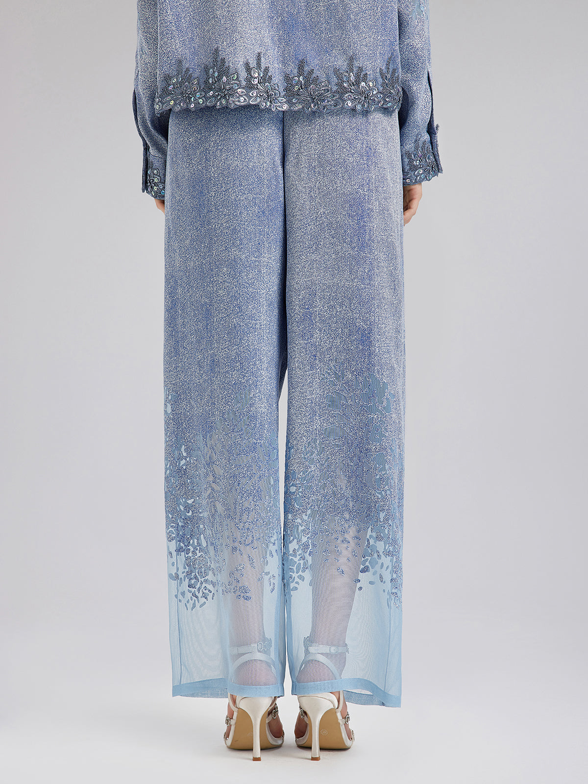 Özel Kot Efektli Renk Geçişli Lastikli Pantolon