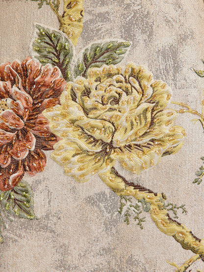 3 Boyutlu Jakar El İşlemeli Boncuklu Etek