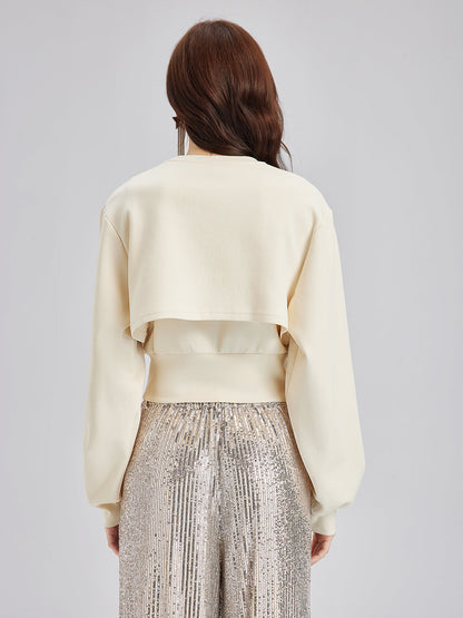 Taş İşlemeli Fermuarlı Yelek ve Takım