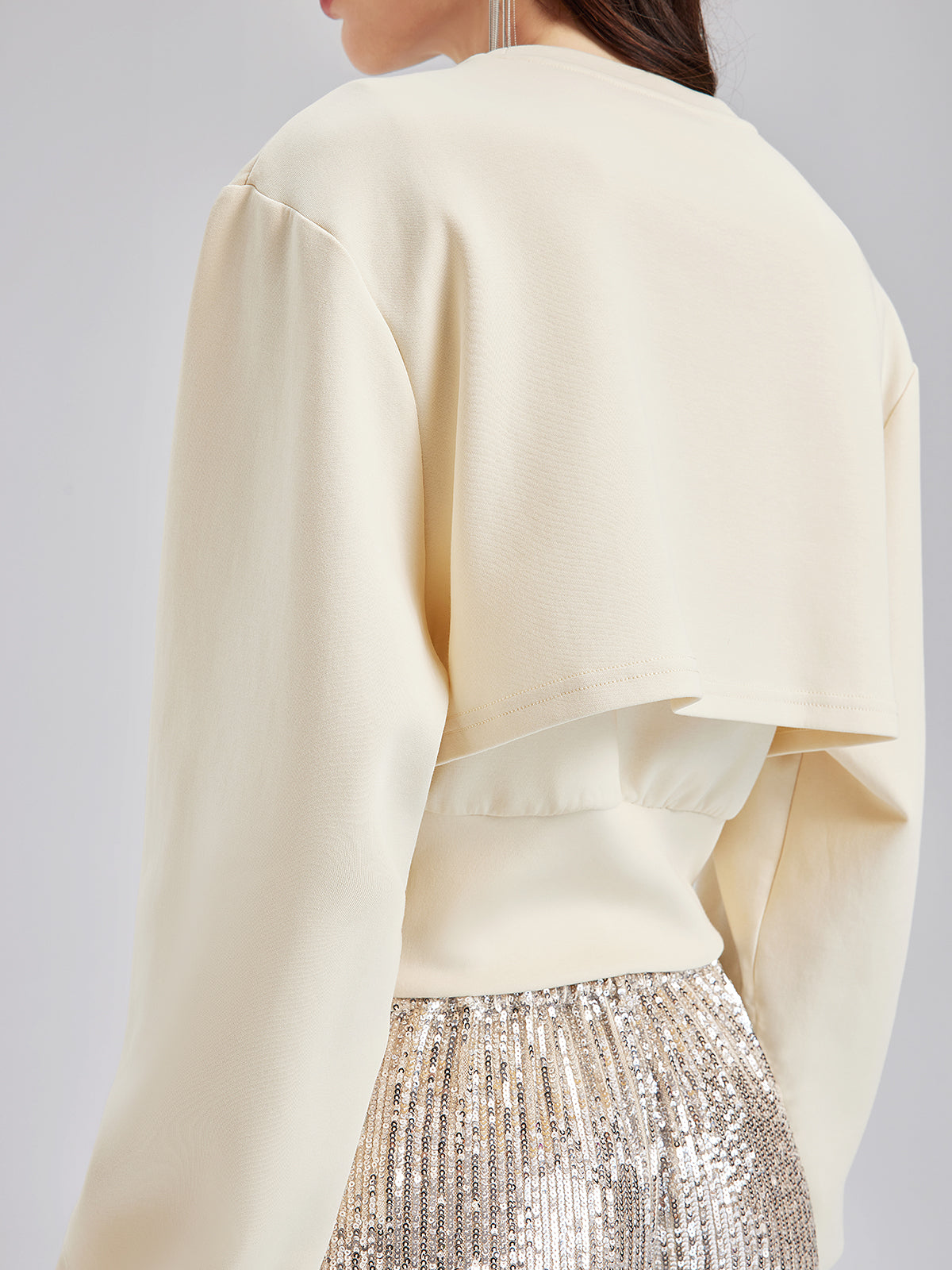 Taş İşlemeli Fermuarlı Yelek ve Takım