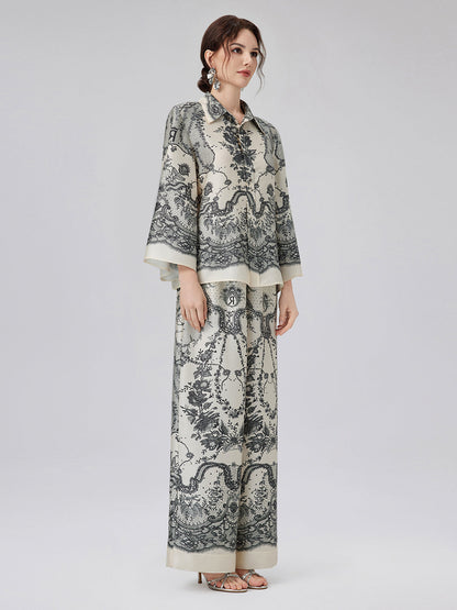 Siyah Kirpik Dantelli Gömlek Yaka Bluz