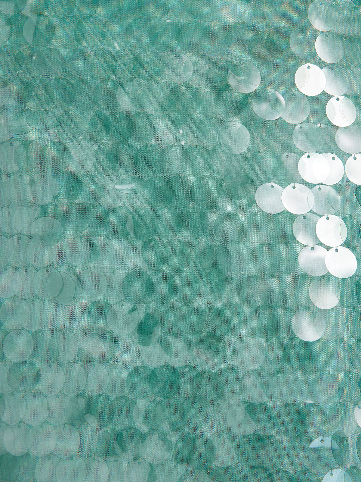 Lastikli Pullu Balık Nane Yeşili Etek