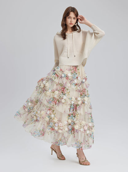 Pileli Kapüşonlu Günlük Üst