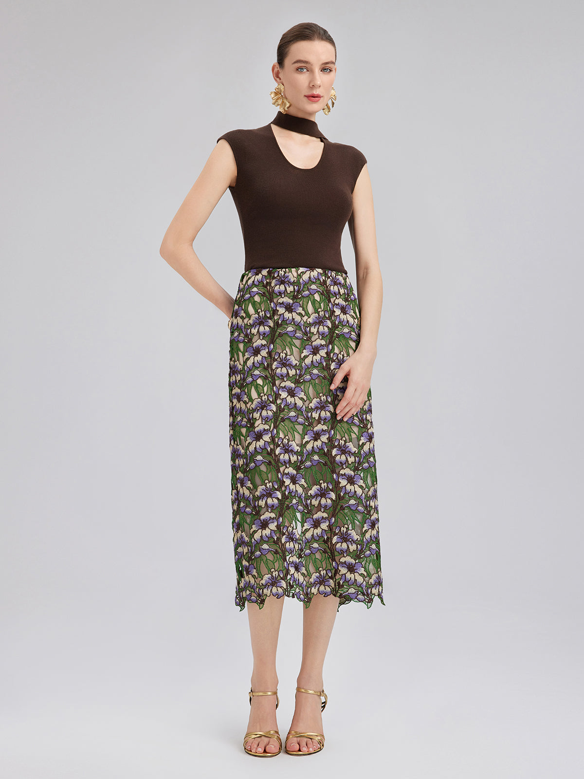 Sanatsal Kurdeleli Triko Bluz