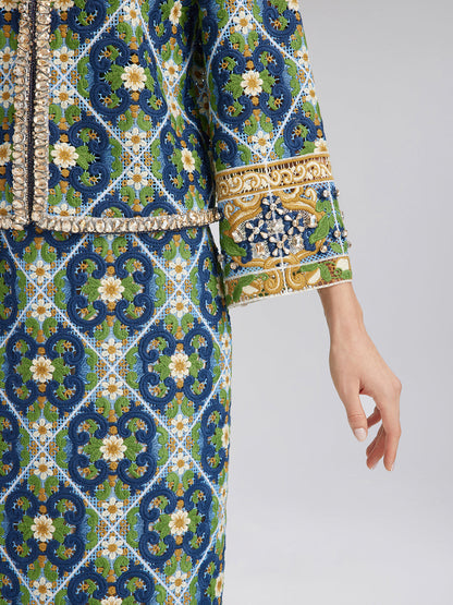 Taş Kenarlı Güpür Dantel Ceket