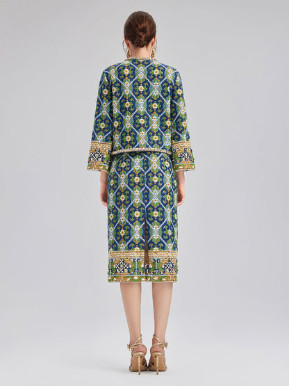 Taş Kenarlı Güpür Dantel Ceket