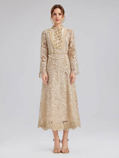 Güpür Dantel Barok Boncuklu Bluz