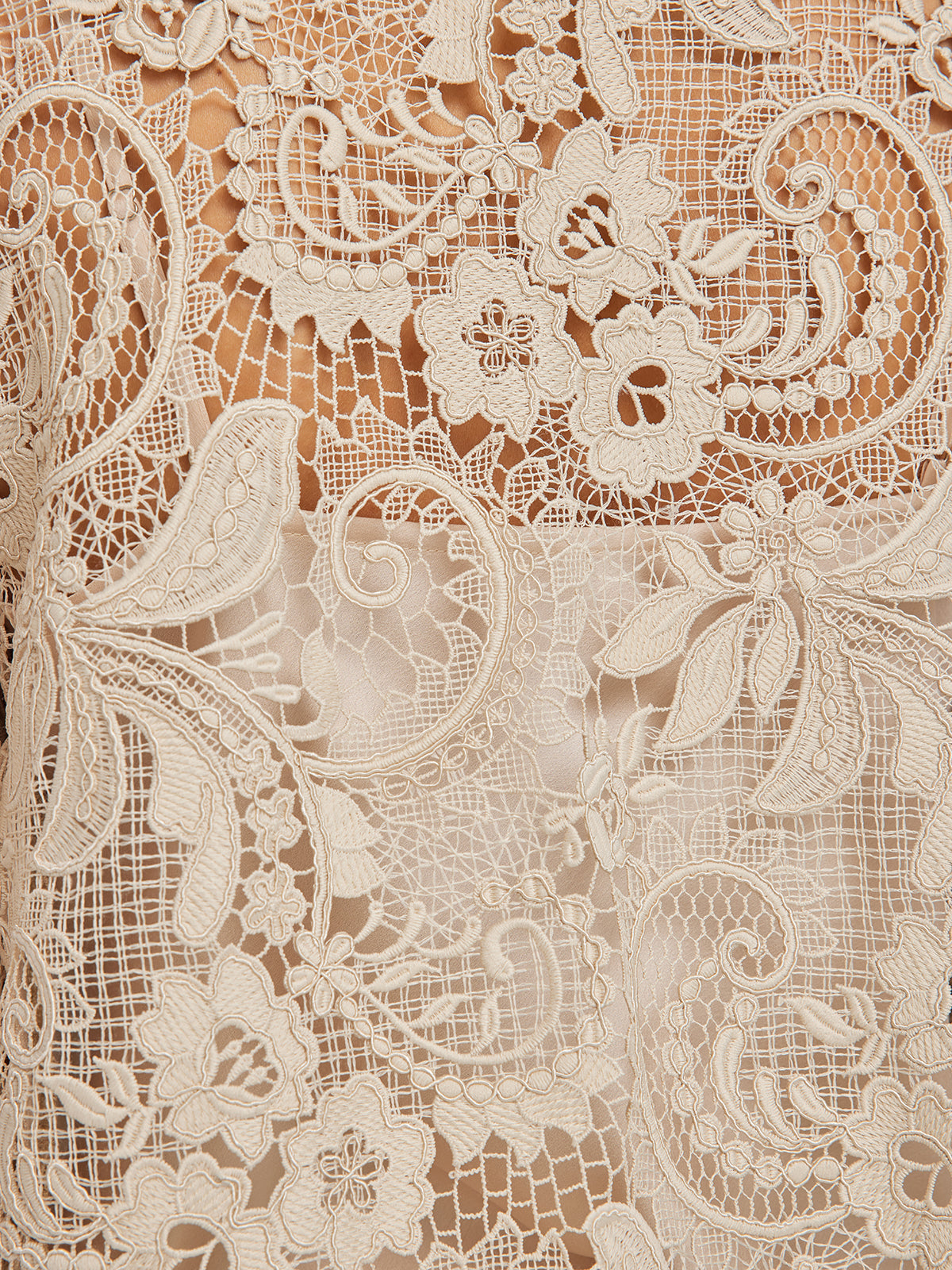 Güpür Dantel Barok Boncuklu Bluz