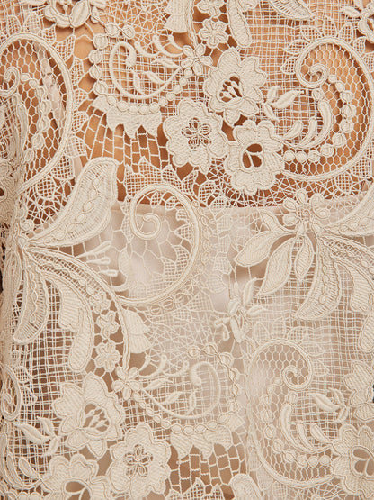 Güpür Dantel Barok Boncuklu Bluz