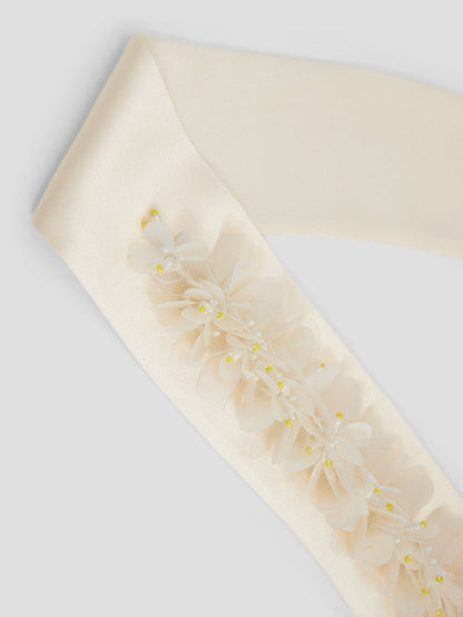 Nakışlı Pencereli Minimalist Uzun Kollu Bluz