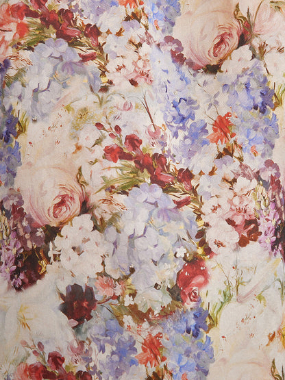 İpek Organze Barok Desenli Etek