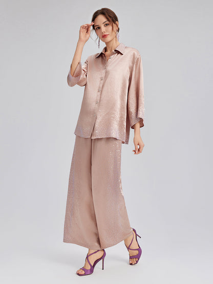 Taşlı Truvakar Kollu Gömlek