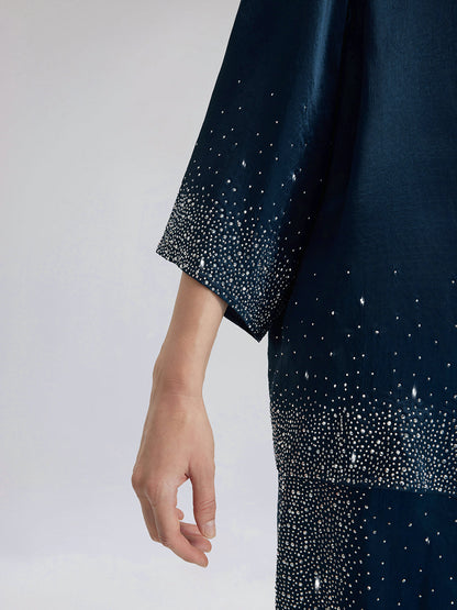 Taşlı Truvakar Kollu Gömlek