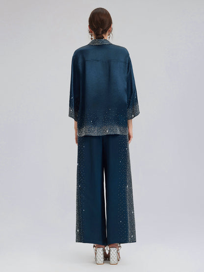 Taşlı Truvakar Kollu Gömlek