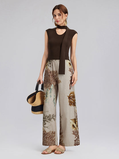 Sanatsal Kurdeleli Triko Bluz