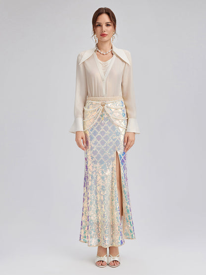 Yanar Döner Pullu Yırtmaçlı Balık Etek