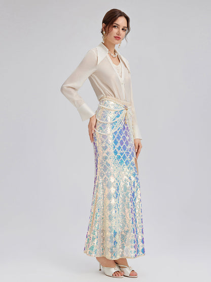 Yanar Döner Pullu Yırtmaçlı Balık Etek