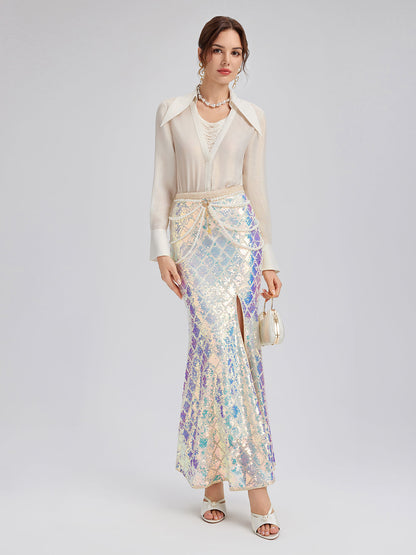 Yanar Döner Pullu Yırtmaçlı Balık Etek