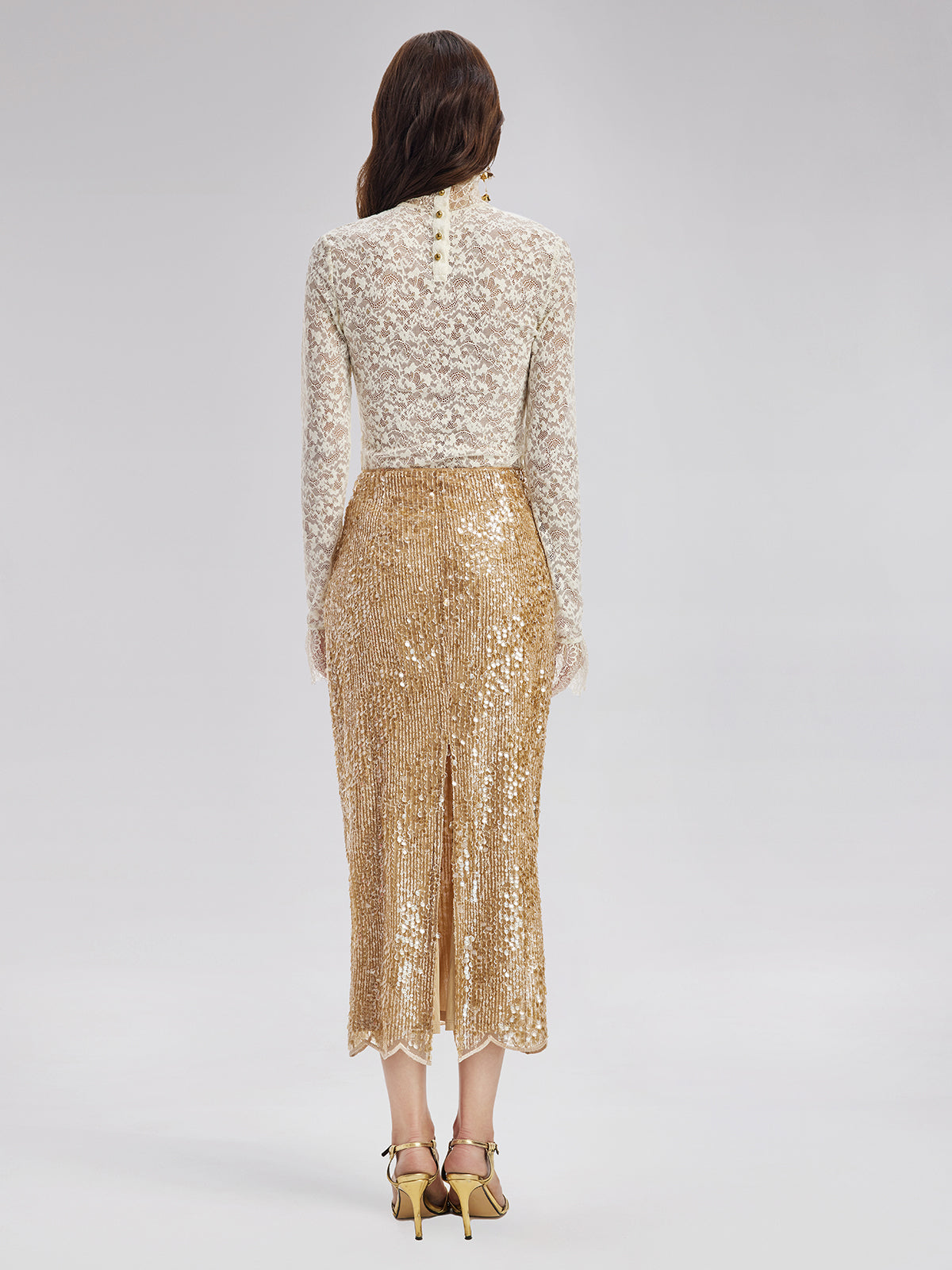 Fransız Dantelli Kazak Bluz