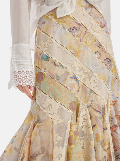 El İşlemesi Dantel Uzun Kollu Bluz